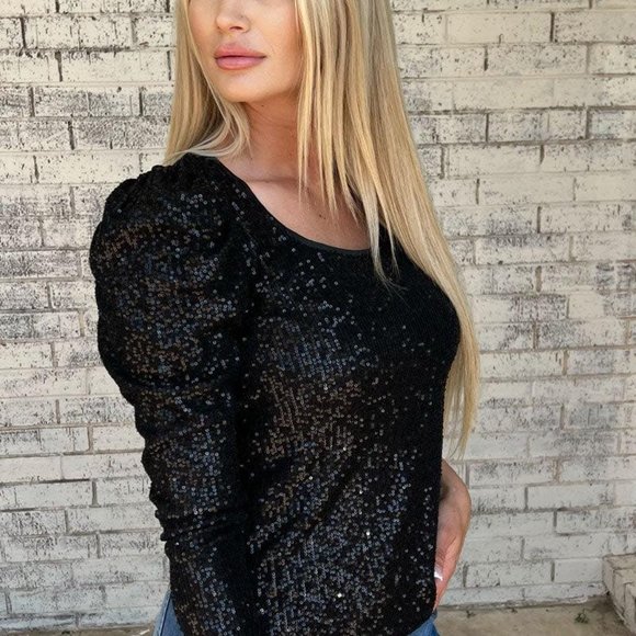 Bubble Bling Sequin Top by Sterling Kreek - Picture 2 of 3